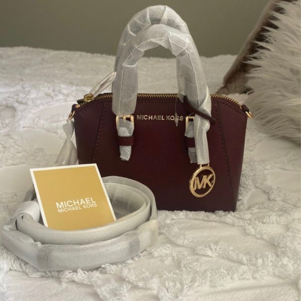 Michael Kors Merlot Ciara Satchel Mini